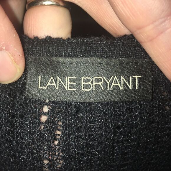 Lane Bryant 16 loose weave, crocheted hooded Y2K bolero sweater - Picture 3 of 3